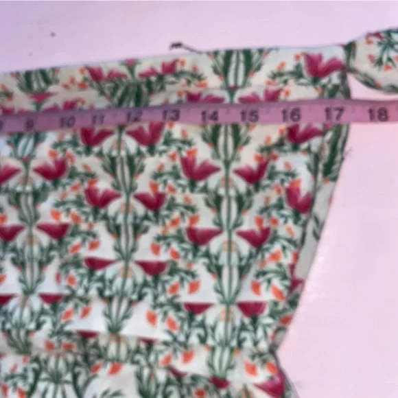 Espescia x Anthropologie off-shoulder floral-printed romper Pleated Front Spring - Picture 6 of 16